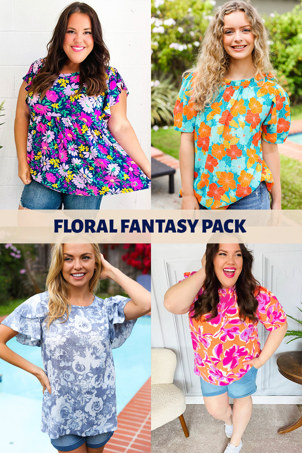 Hello Beautiful Floral Top Mix Mystery Pack